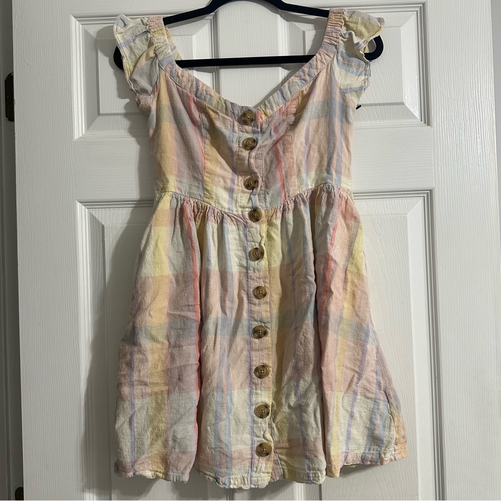 Urban outfitters short rainbow dress, size medium